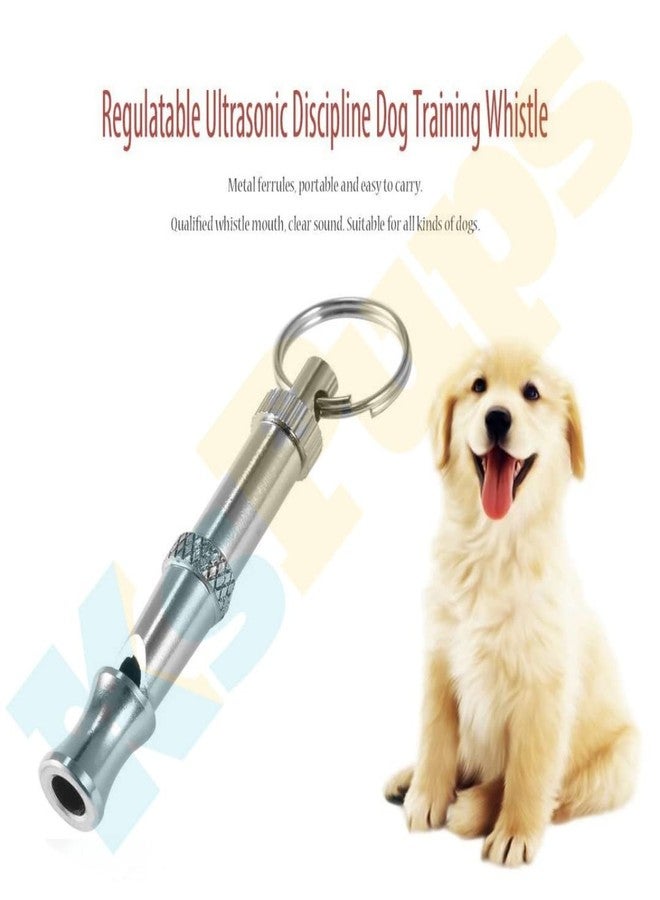 KsPups 2-Tone Flute Stop Barking Ultrasonic Sound Repeller I Cat Training eychain Dog Whistle I Silver I 1-PCS - Image 5